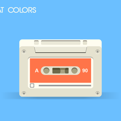 Cassette Tape Flat Design