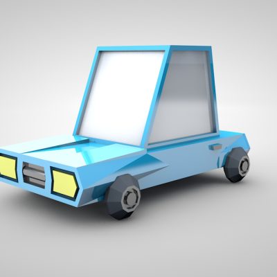 3D car low poly