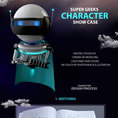 Super Geeks 3D Character Showcase