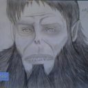 رسمة بالقلم للعمللاق الوحش ATTACK ON  TITAN