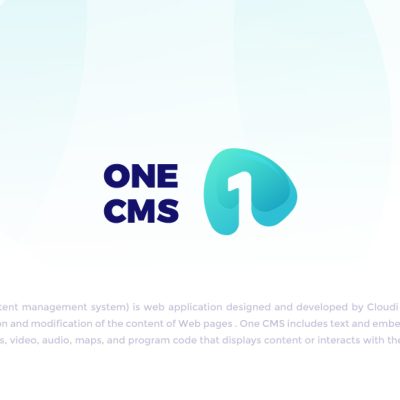 One Cms Landing page UI/UX