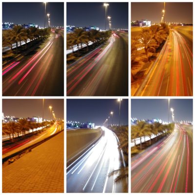 Slow shutter in the streets of Riyadh