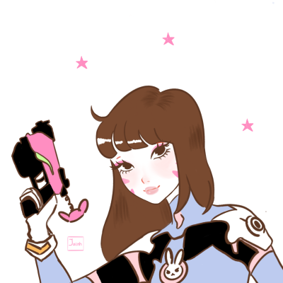 D.va الهيرو من لعبة Overwatch