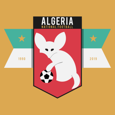 شعار منتخب الجزائري Minimalist design