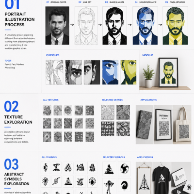 Projects for the Principles of Graphic Design course