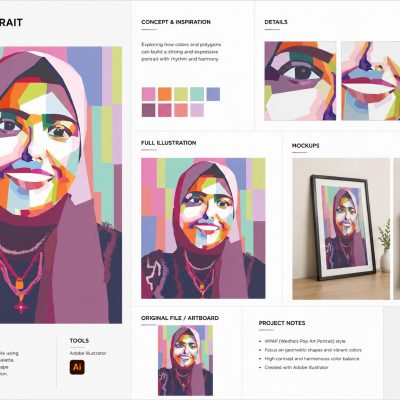 Exploring WPAP Portrait Style